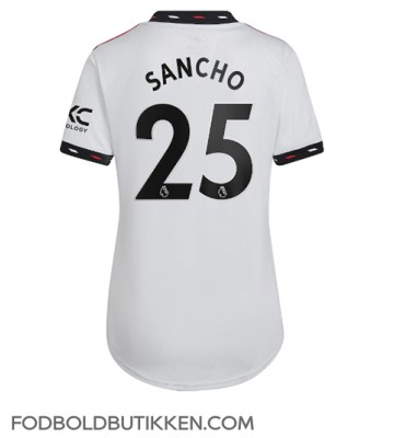Manchester United Jadon Sancho #25 Udebanetrøje Dame 2022-23 Kortærmet